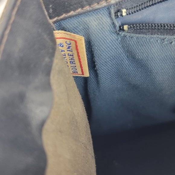 Vintage Dooney & Bourke Black Leather Satchel Bag with Key and Lock Italy - Picture 12 of 16